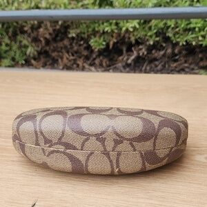 Coach Brown Monogram Hard sunglasses Case